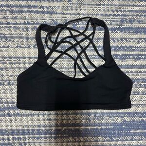lululemon athletica Black Strappy Crisscross Sports Bra